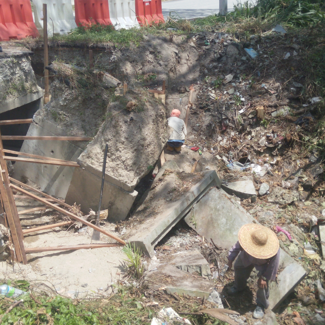 Tanda Tembok Penahan Rosak