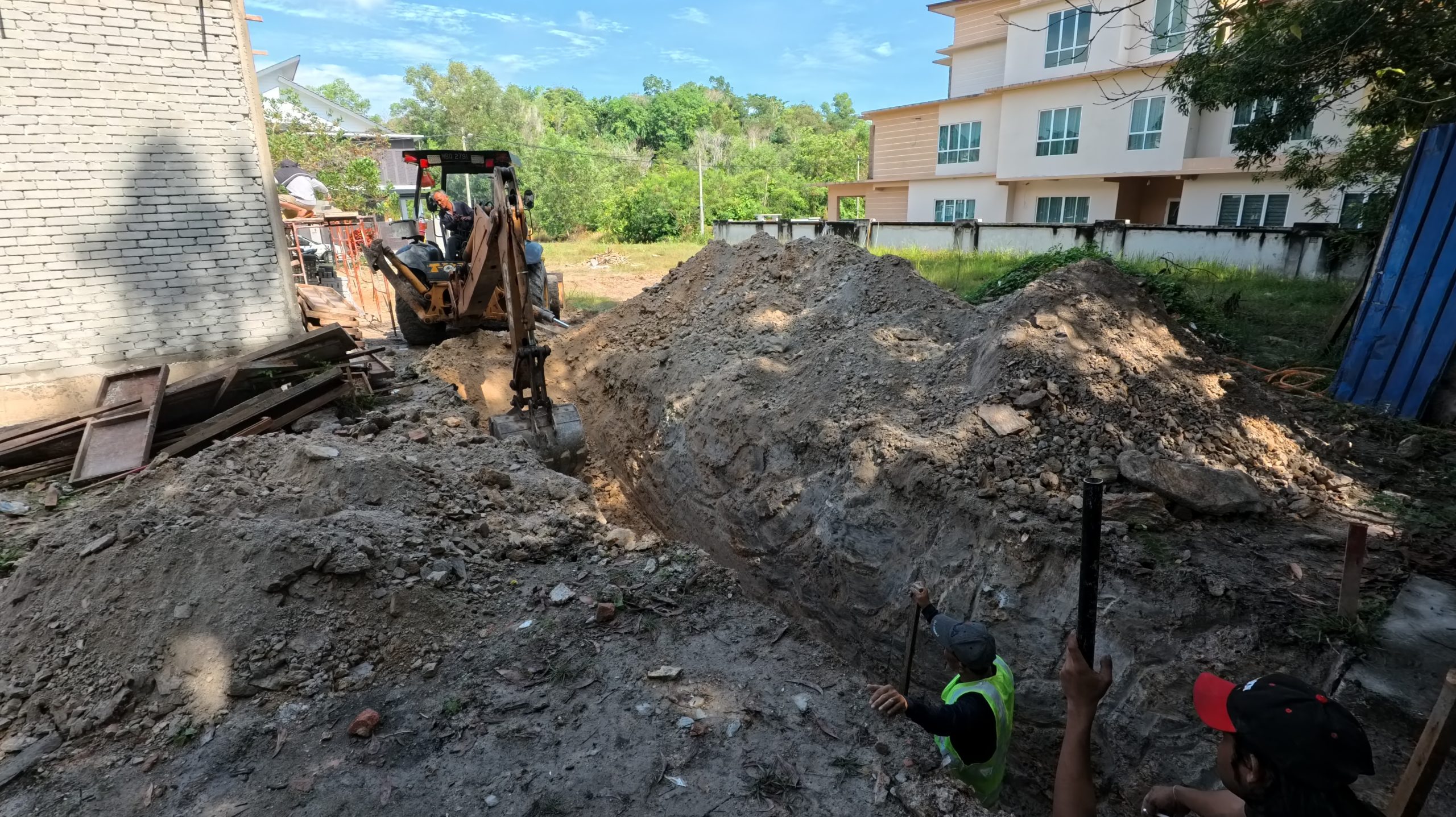Keadaan tapak sebelum OSD atau drainage dibina