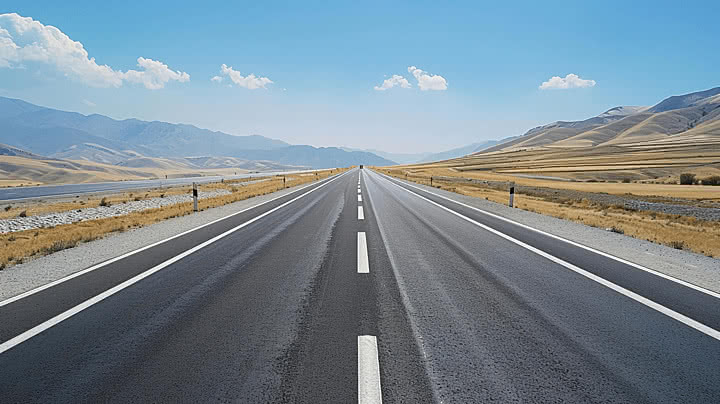 pngtree view of highway asphalt road going into the distance image 15859919
